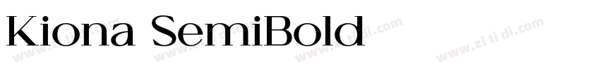 Kiona SemiBold字体转换